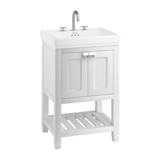 Burlington Riviera Vanity Unit, 58cm with Square Basin